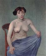 Torso with blue cloth Felix Vallotton